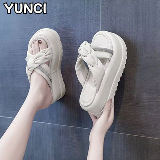 YUNCI  dép cross sục nữ 2024 HOTSALE Giày slip-on Phong cách thể thao Tự tin Đế chống sốc Đế êm Bền FDL2460SM0 27Z240702