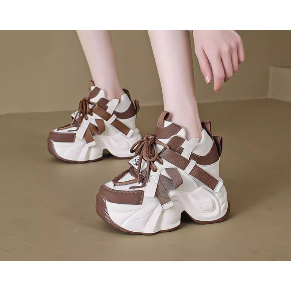 Tăng Chiều Cao 10cm Bố Giày Nữ Phong Cách Mới Hàng Châu Âu