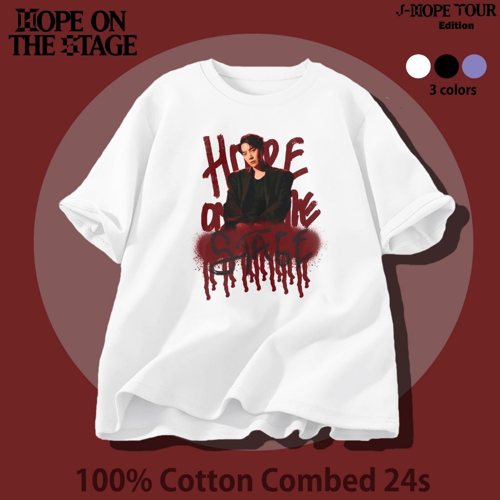 Bàn chải áo thun Cotton Katun Jhope Hope trên sân khấu 24s Unisex s-5xl