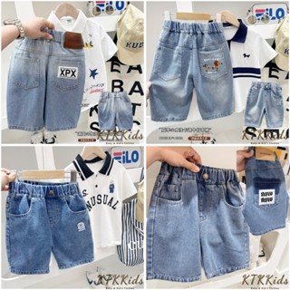 Quần short Jean bé trai Kacady quần đùi, quần sooc jean cho bé trai XPX - Cún - A - MIU