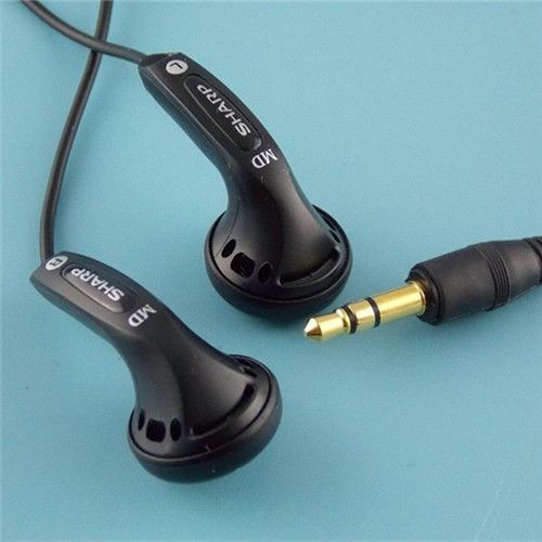 FGFH Nhật Bản Sharp Cũ Tai Nghe Không Có Băng Lúa Mì CD Máy Sốt Tai Nghe MP3 Tai Nghe Cũ Hoài Cổ Cảm