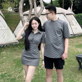 Set Đồ Đôi Váy Dio Cổ Polo Ôm Body ZangZang Áo Thun Nam Dio Vải Cotton Mềm Mát Thời Trang Nam Nữ Cao Cấp NA793