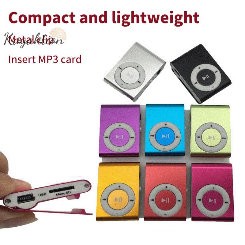 Kayaktion Mp3 Máy Nghe Nhạc Kẹp Kim Loại Học Sinh Walkman Di Động Quà Tặng Usb Mp3 Máy Nghe Nhạc Wal