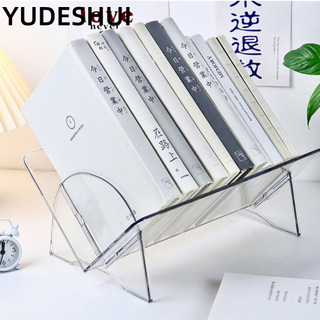 YUDESHUI sách để bàn YudhUI có hình chữ V, Kệ sách để bàn bằng nhựa màu trơn, Giá đựng sách ảnh đọc sách