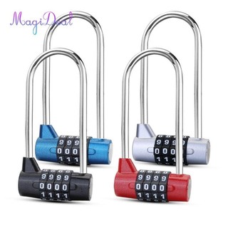 Magideal 4 chữ số kết hợp ổ khóa, khóa còng kéo dài cho phòng tập gym locker trường hộp dụng cụ