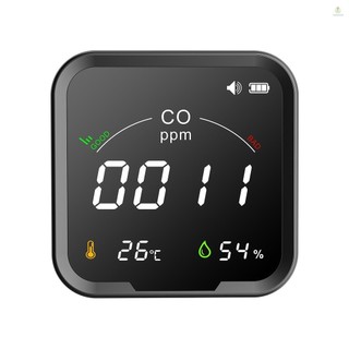 Máy dò CO CO Carbon Monoxide thông minh PTH-9D Máy dò nhiệt độ, độ ẩm và chất lượng không khí di động