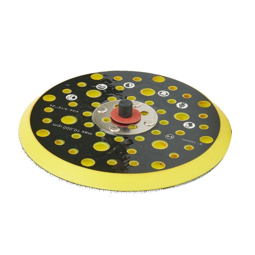 [Smart] 6 inch 52 lỗ Sander Backing Pad Hook & Loop Dust Free Sanding Disc