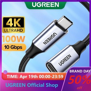 Ugreen Dây Cáp Nối Dài USB C 3.2 Cổng Type C 100W 10Gbps Cho MacBook Mini 2023 / Pro / iPad