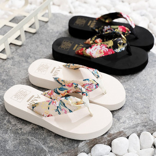 Xăng đan Xỏ Ngón Quai Dây Satin Phong Cách Bohemian Thời Trang Đi Biển Cho Nữ