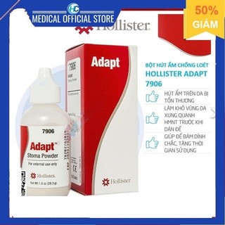 Bột hút ẩm chống loét hậu môn nhân tạo hollister adapt stoma powder 7906