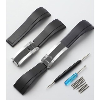 Dây đeo đồng hồ cao su 20mm 21mm 22mm Phù hợp cho Seiko Citizen Orient Dây đeo đồng hồ cho Tudor Huawei Casio Tissot Vòng tay lặn nam nữ Phụ kiện dây đeo đồng hồ thay thế