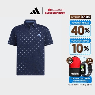  adidas Đánh gôn Áo Polo Monogram Badge of Sport AEROREADY Nam Màu xanh da trời HT6839