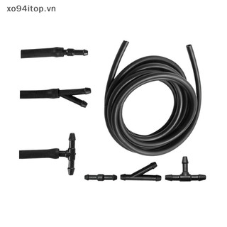Xoitop 1 Bộ Kính Chắn Gió Ô Tô Jet Wiper Vòi Phun Nước Ống Chất Lỏng 2 / 3 / 4m Kính Chắn Gió Ô Tô Máy Giặt Vòi Có Đầu Nối VN