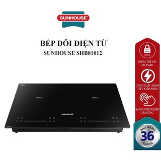 Bếp đôi điện từ sunhouse shb81012