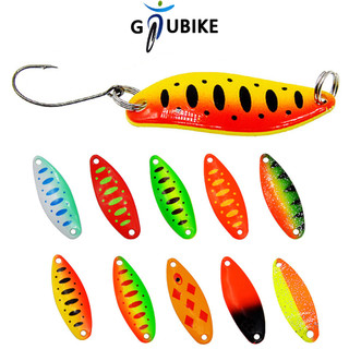 Gtubike Kim Loại Spinner Thìa 3.4cm 3.5g Cá Hồi Mồi Câu Cá Mồi Cứng Kim Sa Lấp Lánh Tiếng Ồn Bait Nhân Tạo Kim Sa Lấp Lánh Spinner