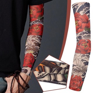 Chống tia uv bụi tay tất hình xăm cánh tay tay tay hình xăm tay cho câu cá xe máy xe đạp nam v8d1