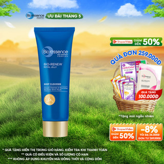 Sữa rửa mặt dưỡng da tươi trẻ (cho da khô) Bio-Essence Bio-Renew tinh chất sữa ong chúa 100g