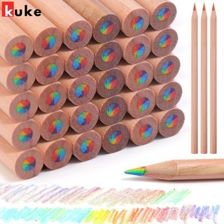 Bút chì màu lõi cầu vồng 7 màu - Bút chì Graffiti vẽ sinh viên - Văn phòng phẩm giảng dạy nghệ thuật trường học - Bút chì màu lõi vẽ DIY