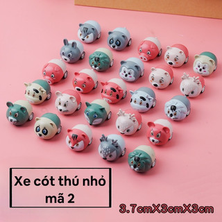 [ sỉ đồ chơi ] Xe chạy cót mini, xe bánh đà hình thú xinh