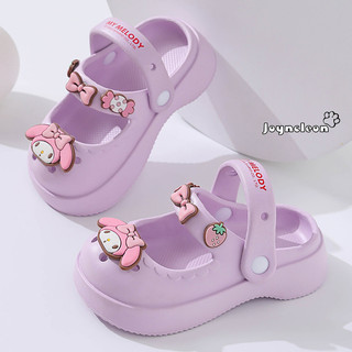 Joyoncleon Sanrio Dép trẻ em Bé gái mùa hè dễ thương Kouromi Bao Crocs mặc dép trên cao giữa cha mẹ và con cái