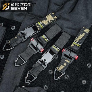 Edc zone 7 chiến thuật đa năng từ tính phát hành nhanh khóa đai nhanh treo một điểm móc ngoài trời sinh tồn móc khóa móc khóa