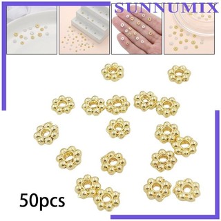 50x Bông Tuyết Miếng Đệm Hạt Bông Tuyết Hạt DIY Đồng Trang Trí Quyến Rũ Hạt Rời Hạt Để Trang Sức Làm Băng Đô Mặt Dây Chuyền