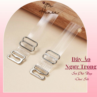Dây áo ngực trong suốt dạng sợi phở ,dây áo lót bản dẹp siêu dai 2 sợi/cặp