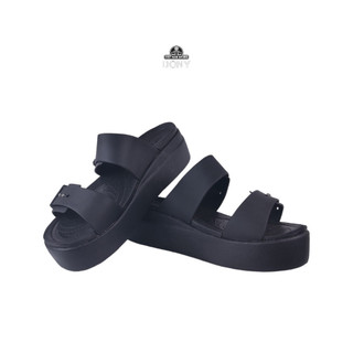 Giày Sandal Nữ Brooklyn Buckle Simba Shop  màu đen siêu đẹp chắc chắn nhẹ bền thời trang đi chơi đi du lịch đi làm