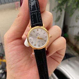 QB Đồng Hồ Dây da Nữ nhỏ xinh QB11. Đồng hồ chính hãng Đồng hồ da bóng Women Voi