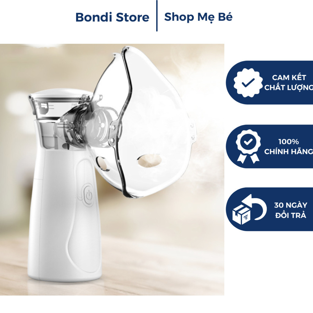 Máy Xông Mũi Họng Nebulizer Cho Trẻ Em Và Người Lớn Công Nghệ Nhật Bản Cầm Tay - Máy Thở Khí Dung Xông Mũi Họng