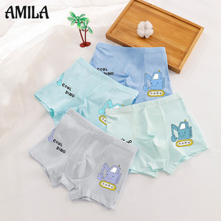 Quần lót bé trai in họa tiết hoạt hình, quần lót boxer thoáng khí cho trẻ từ 2-13 tuổi