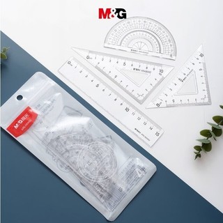 PVN64322 Bộ Thước Đo Hình Tam Giác 15cm,20cm Đa Ứng Dụng M&G