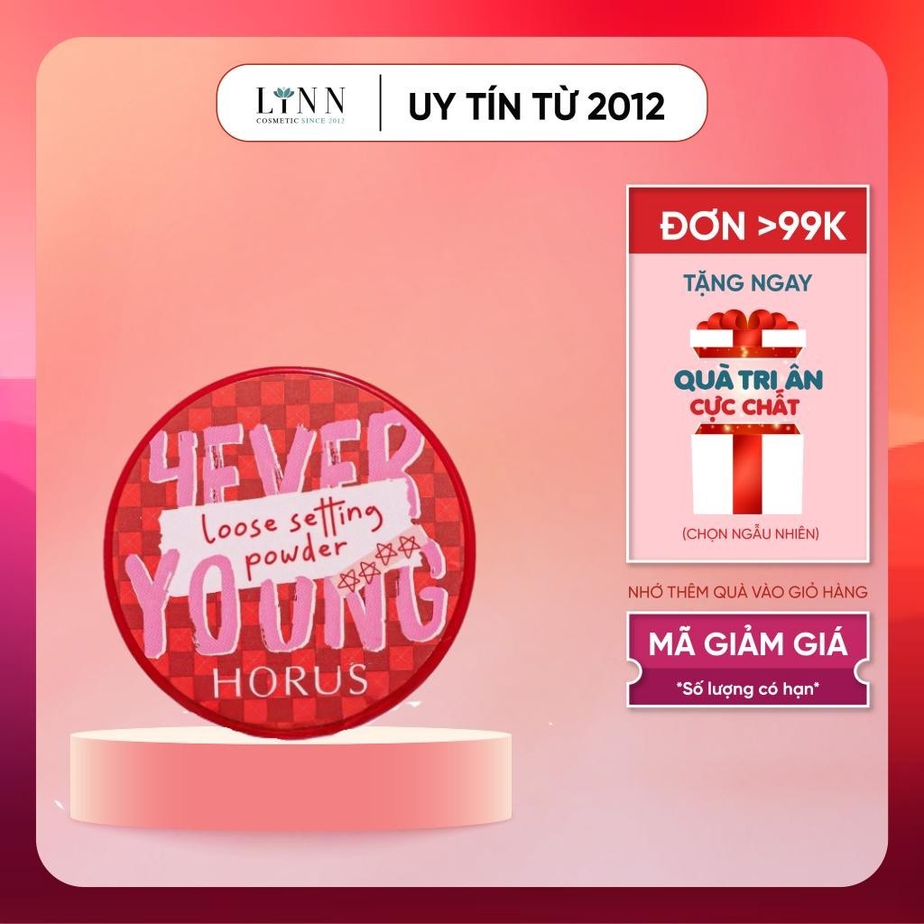 Phấn phủ bột Horus 4Everyoung Loose Setting Powder siêu mịn giữ lớp makeup bền màu , lâu trôi 7g
