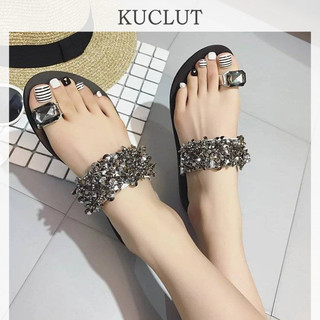 KUCLUT  dép sandal nữ dép đế cao đi biển Thoải Mái Xinh Xắn Thời trang Linh hoạt Đáng yêu Độc lạ FDL2460HOY 26Z240625