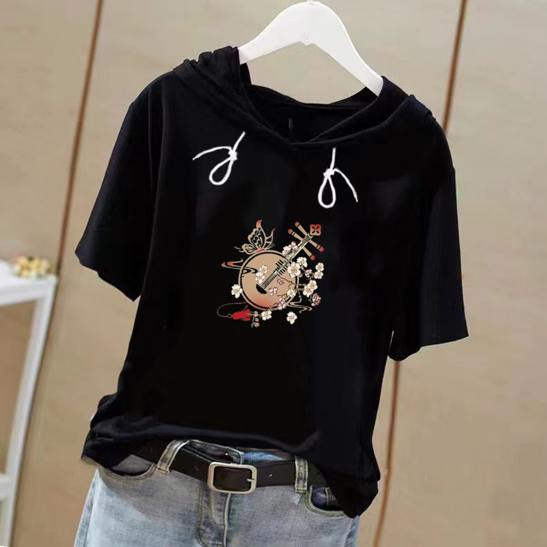 ❈ ❈ ✻ ❈ ❥ Hoddie nữ mùa hè áo thun nữ áo hoodie ngắn tay dáng rộng áo hoodie nữ áo hoodie nữ