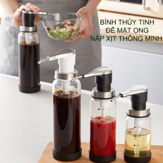 Bình đựng mật ong, tương ớt, gia vị khác đa năng với nắp xịt thông minh thế hệ mới BMO03