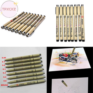 Tpxckz 8 chiếc sakura pigma micron fine line pen art supplies 005 01 02 03 04 05 08 brush vn