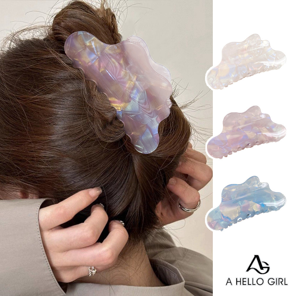 Ahellogirl Giả Acetate Phantom Kẹp Tóc Nữ Phong Cách Hàn Quốc Cao Cấp Hàng Ngày Kẹp Tóc Phụ Kiện