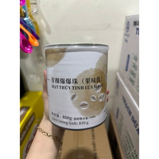 Hạt Thủy Tinh (hạt nổ củ năng, hạt nổ lúa mạch) Hui Leng 850g (mẫu mới)