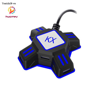 ♗HU KX USB Game Controller Converter Keyboard Mouse Adapter for Switch/Xbox/PS4/PS3