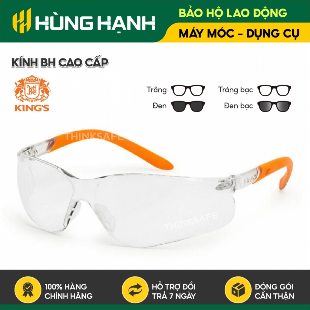 Kính bảo hộ Kings KY2221 - KY2224 chống bụi đi đường, chống tia UV, chống mờ sương - Hùng Hạnh