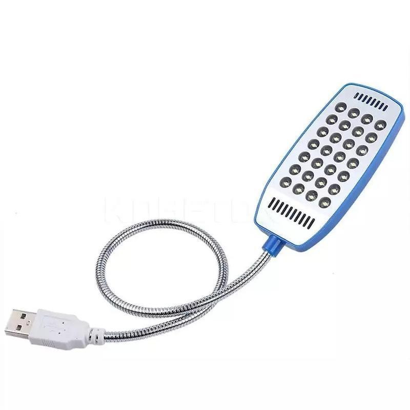 Đèn led 28 bóng cổng sạc USB, tiện lợi, thân kim loại dễ uốn cong theo nhu cầu sử dụng, bền, nhiều màu giao ngẫu nhiên