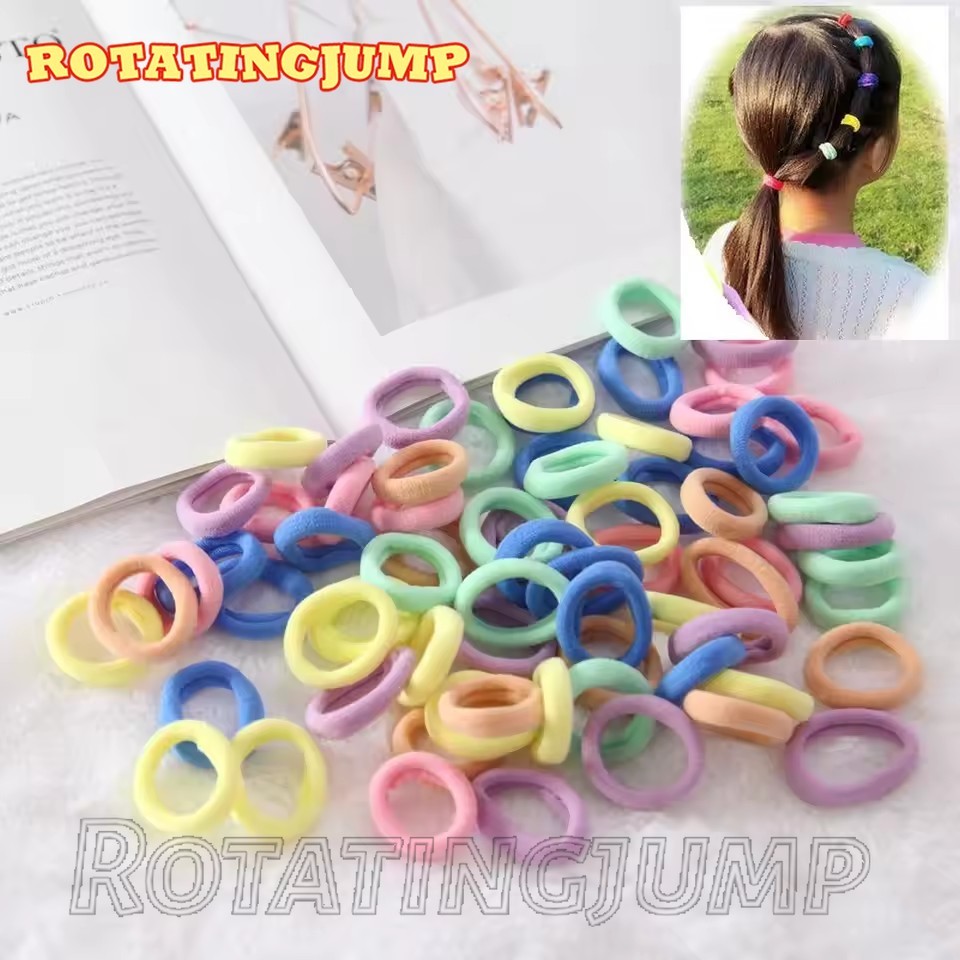 [Thời trang] 100 chiếc Dây buộc tóc trẻ em / Dây buộc tóc co giãn nhỏ bằng Nylon / Dây buộc tóc cho 