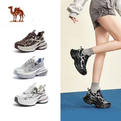 Giày thể thao giải trí nữ CAMEL CROWN Đế dày tăng chiều cao Giày thường ngày
