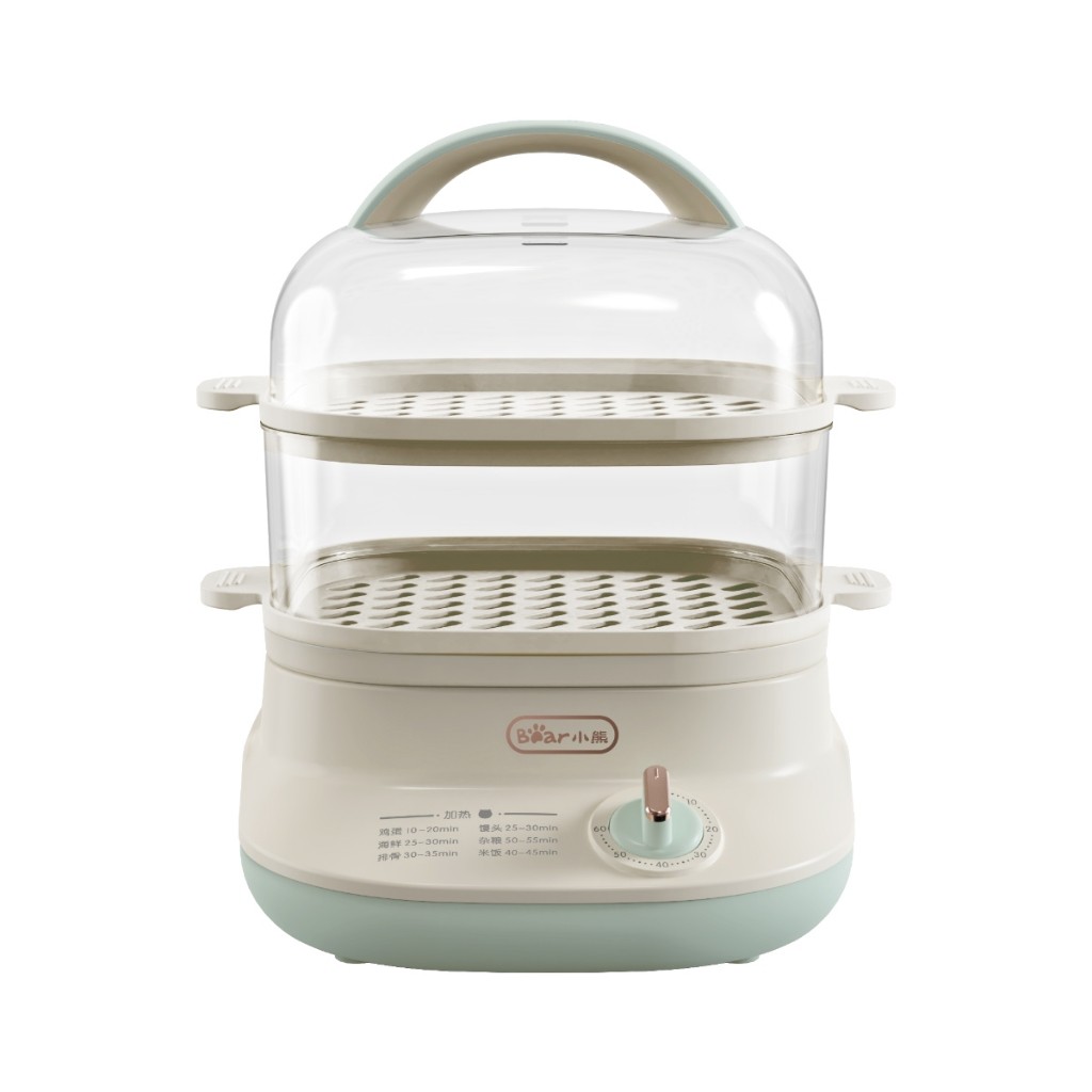 Nồi Hấp Điện Đa Năng Bear DZG-C60Q8 6L 650W, Hẹn Giờ Hấp - Bảo Hành 18 Tháng