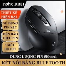 Chuột không dây Inphic DR01 ĐEN _BH 3 tháng