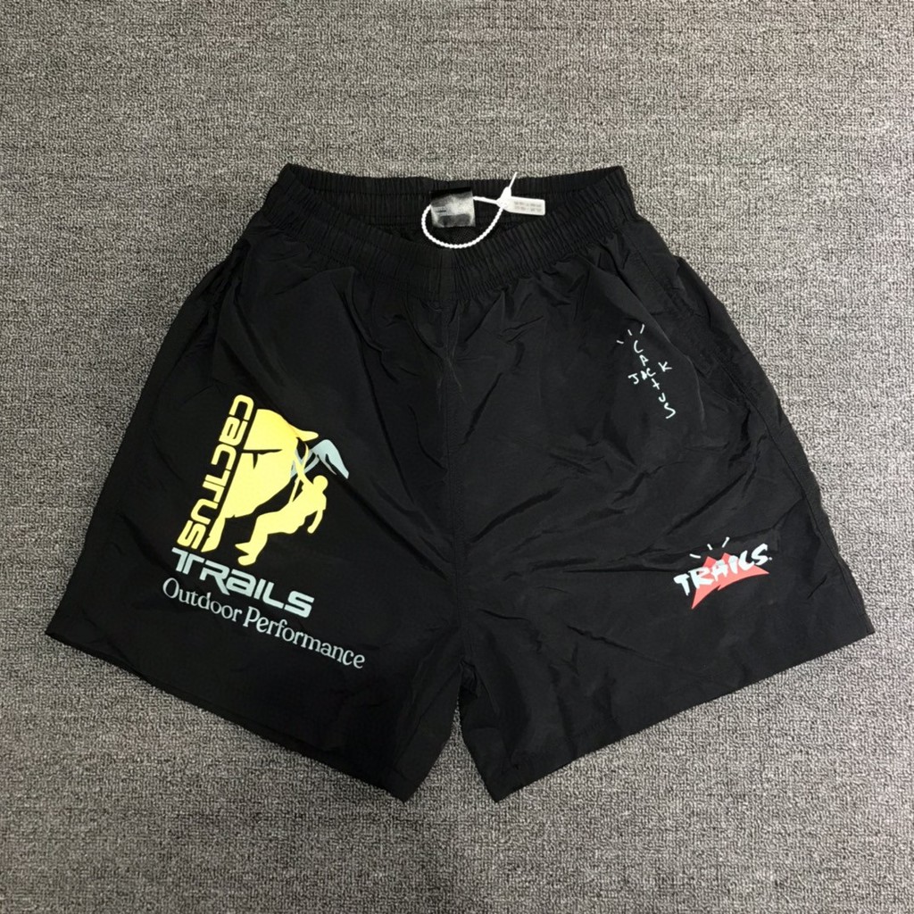Travis Scott Xương Rồng JackRunning Quần Short Nam Nữ Thể Thao Tốc Độ Khô Quần Short