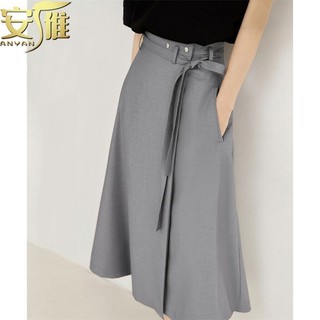 Thiết Kế Niche Váy Cao Cấp Mùa Hè 2024 Phong Cách Mới Có Thể Tháo Rời Thắt Lưng Đen Mỏng Hơn Nhìn Pháp Váy chữ a