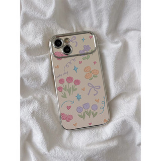 Hoa Bướm Cao Cấp Thích Hợp Cho iPhone15promax Vỏ Điện Thoại Apple 14 13 12 11 XR XSMAX 7plus 8PLUS Vỏ Bảo Vệ Silicon Bao Gồm Tất Cả