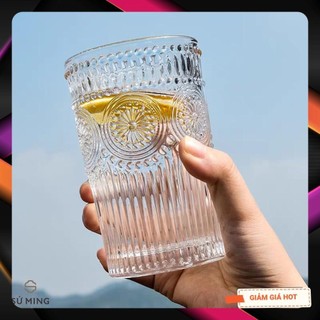 Bộ Cốc Ly Thuỷ Tinh [RETRO] [6 Chiếc] chịu nhiệt cao cấp, vàng 18k, 2 phong cách lựa chọn, 1 bộ 6 chiếc